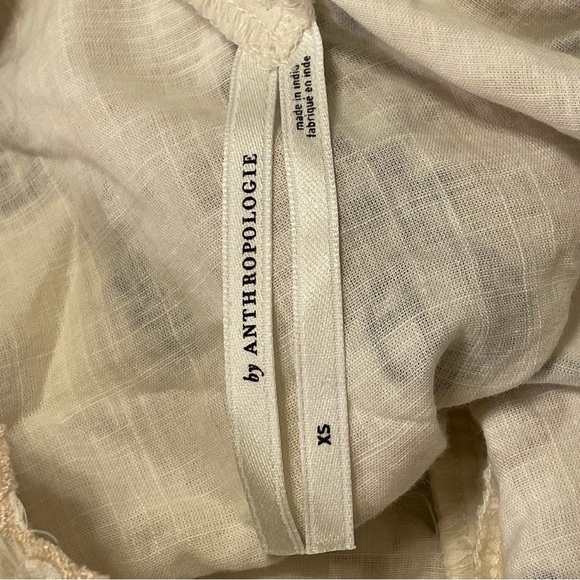 ANTHROPOLOGIE Eyelet Blouse in Neutral Motif - Picture 8 of 11